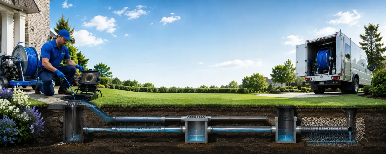 Outdoor drain cleaning information for Caliente, CA